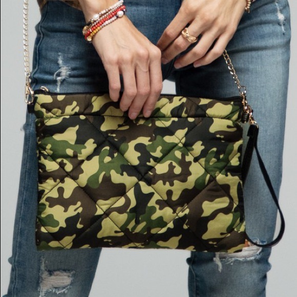 Camo Padded Mini Crossbody Bag - Picture 7 of 7